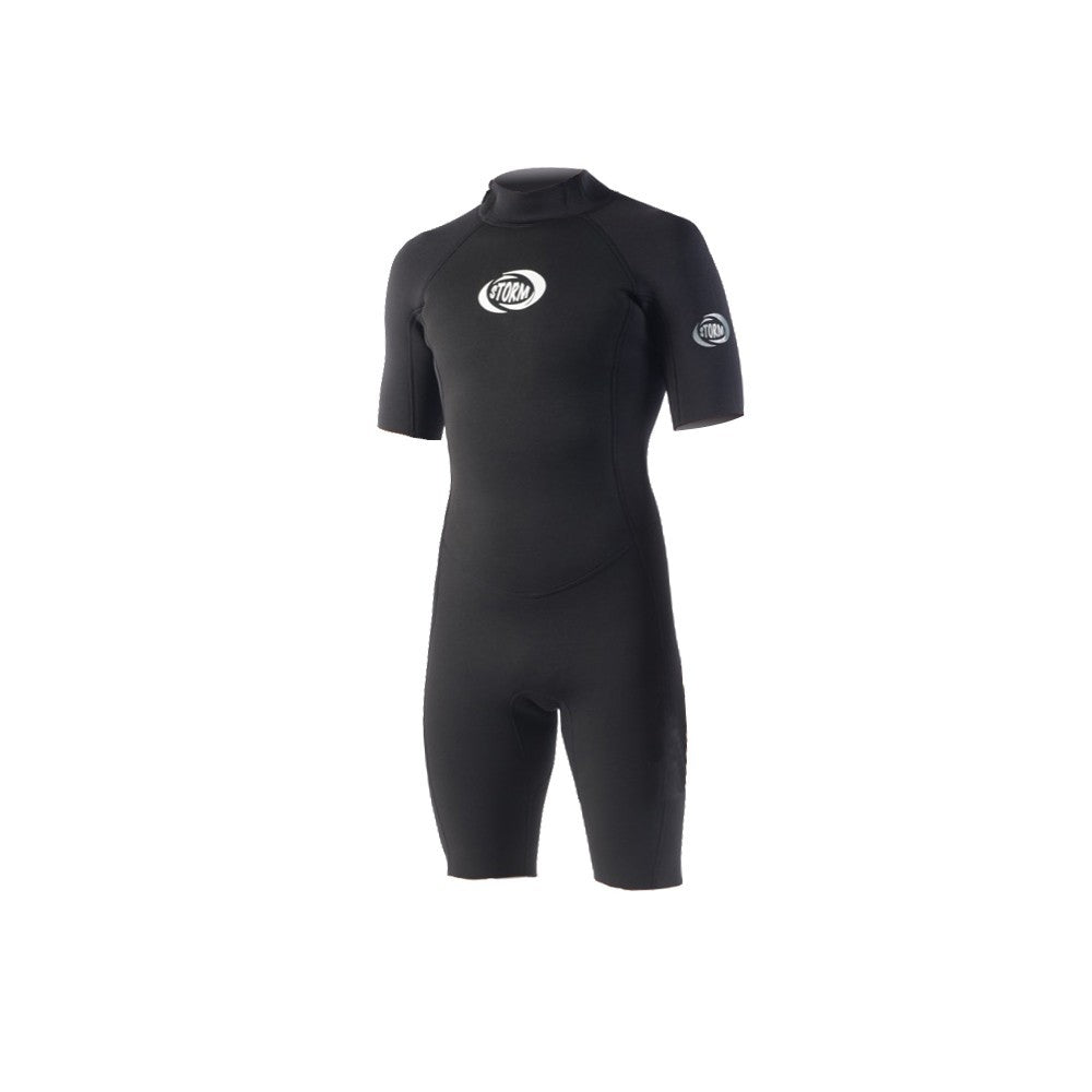 STORM - Junior surf wetsuit - Shorty 2/2mm - Back Zip - Black