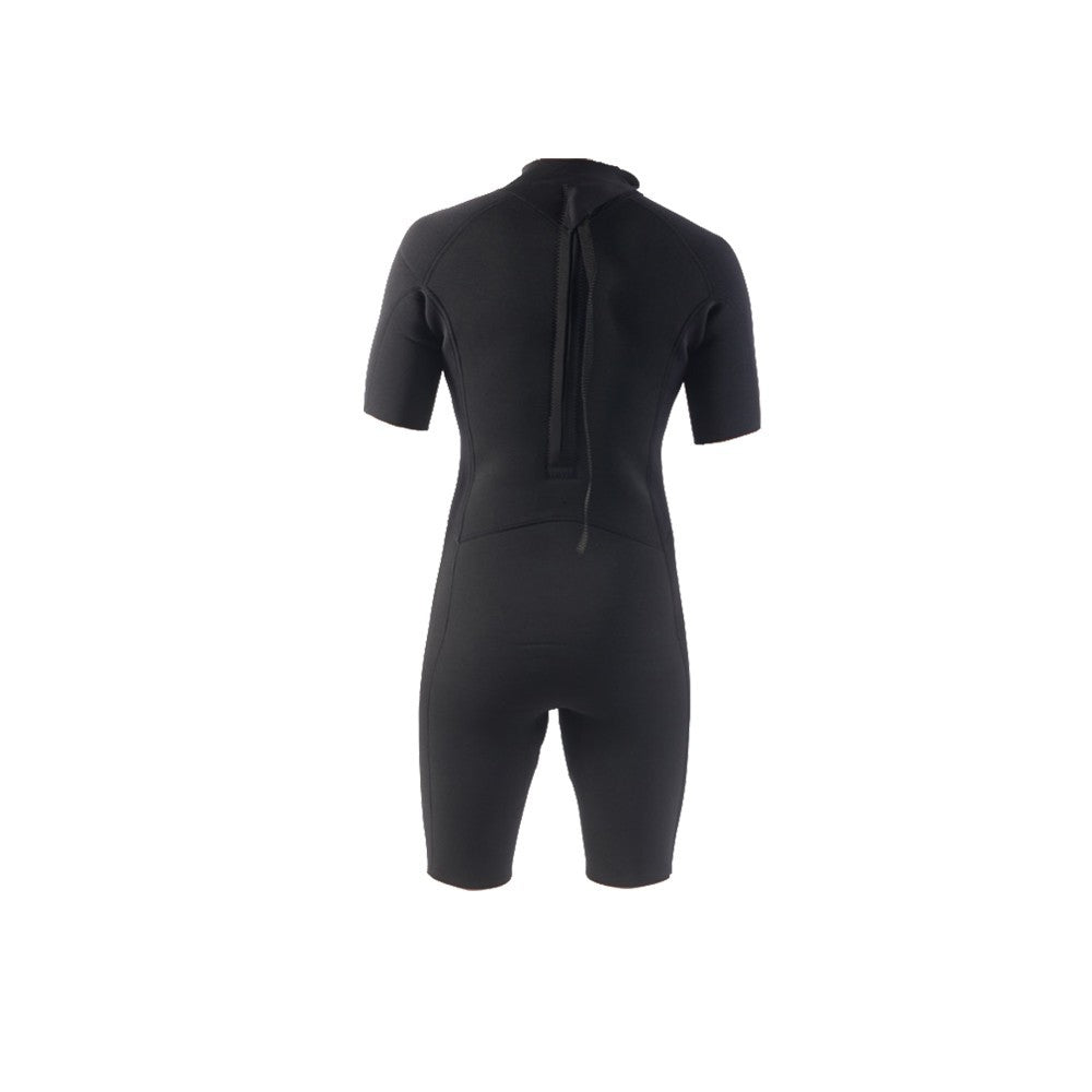 STORM - Traje de surf junior - Shorty 2/2mm - Cremallera trasera - Negro