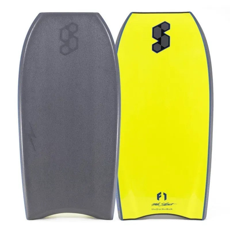 SCIENCE Bodyboard - THUNDER XL PP - 3 STR - GREY/YELLOW