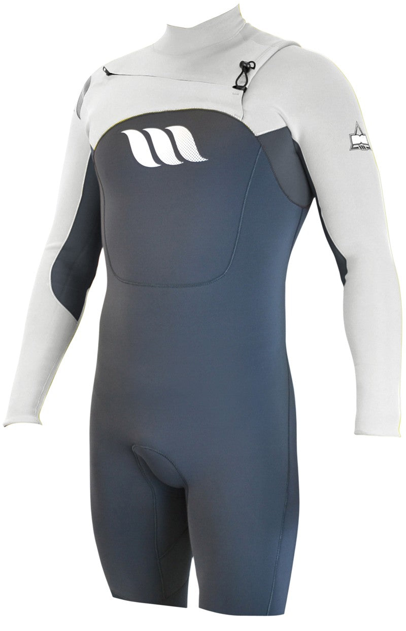 WEST - Surf wetsuit - Edge Spring Suit long sleeves 2/2mm front zip - Graphite 