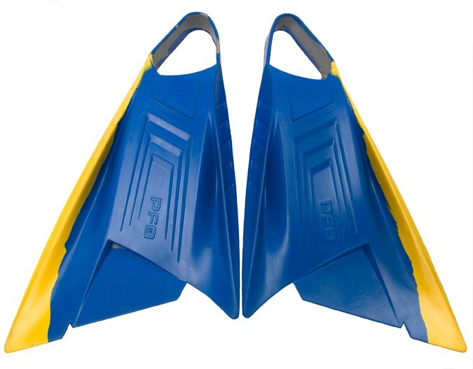 POD - PF3 - Bodyboard Fins - Blue / Yellow