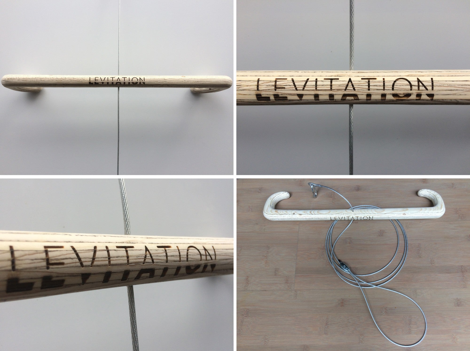 SOPORTE TABLA DE LEVITACIÓN - Soporte de madera para Longboard, Surf y SUP