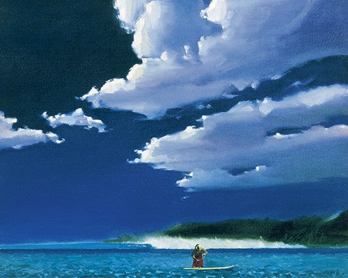 KEN AUSTER - Litografía - "Morning Sun &amp; Surf"