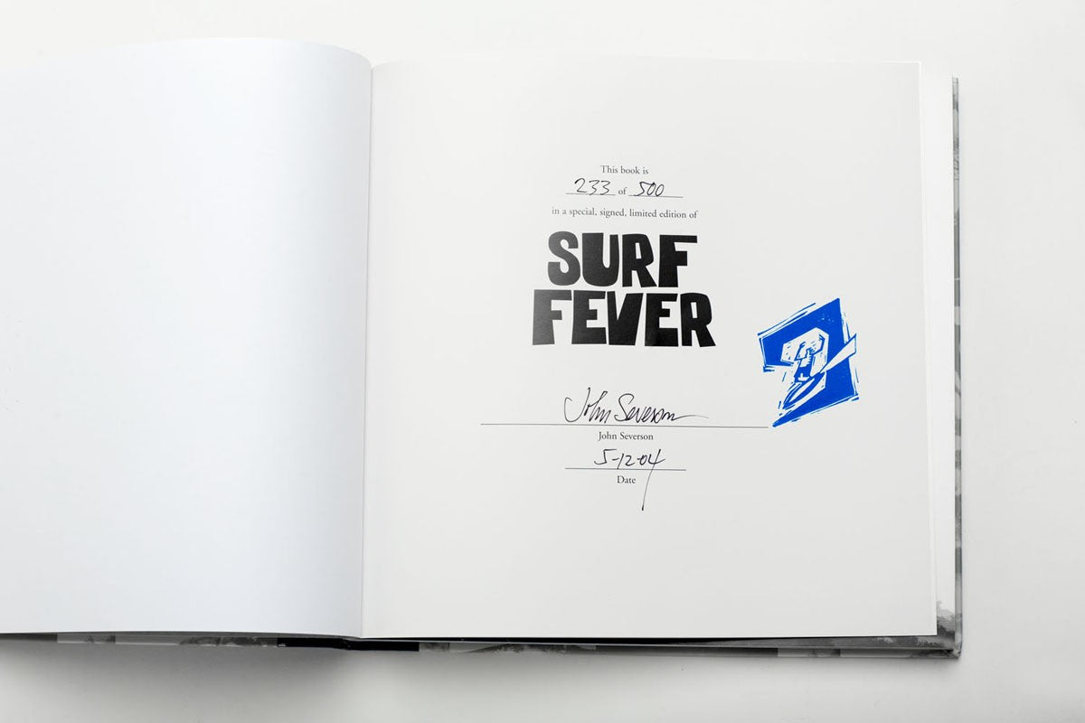 Livre de Surf: JOHN SEVERSON - Masters of Surf Photography - Surf Fever (Volume 1) (signé)