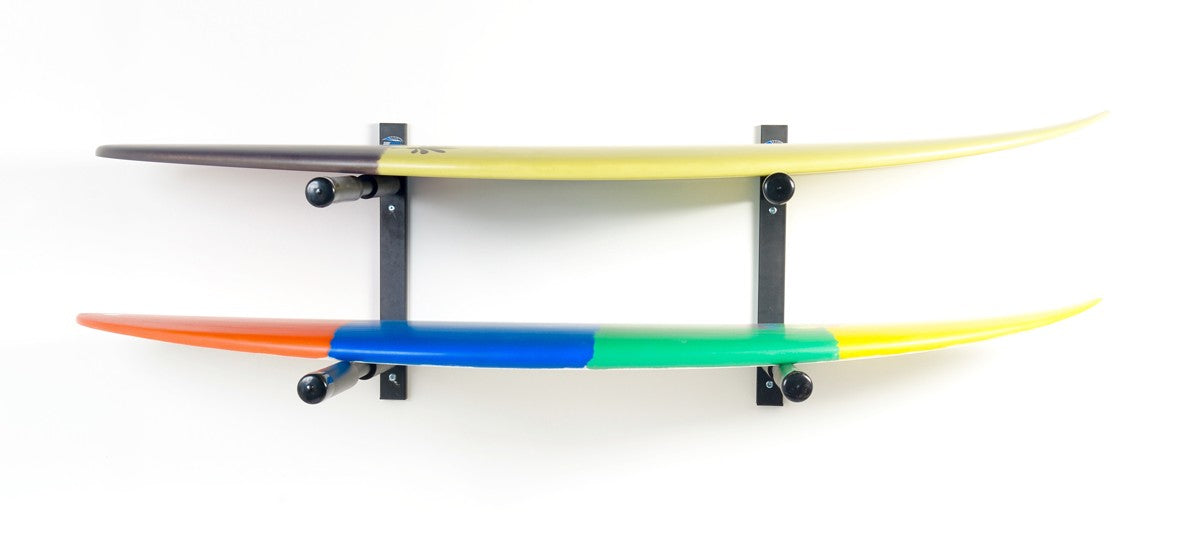 SURF SYSTEM - Soporte de pared - Shortboards, Longboards y SUP de doble bastidor