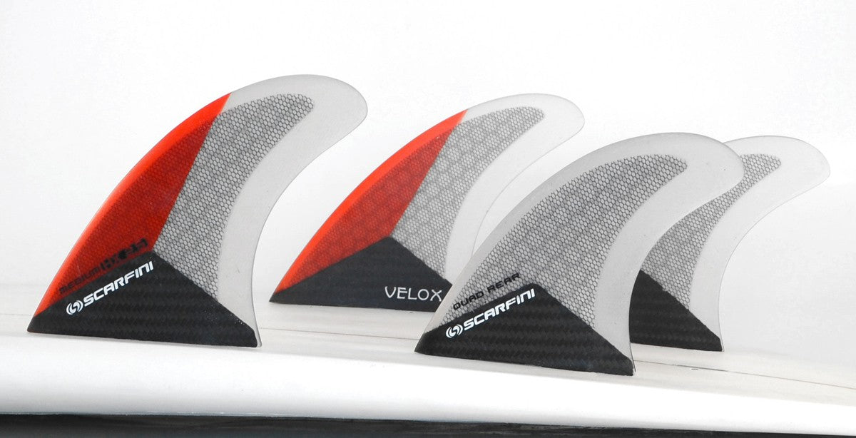 Set of 4 SCARFINI HX2.5 Quad Carbon fins (size M) (FCS)