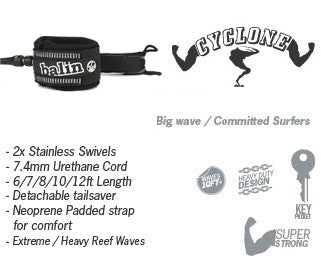 BALIN - Leash Surf - Storm Rider Big Waves (10mm)