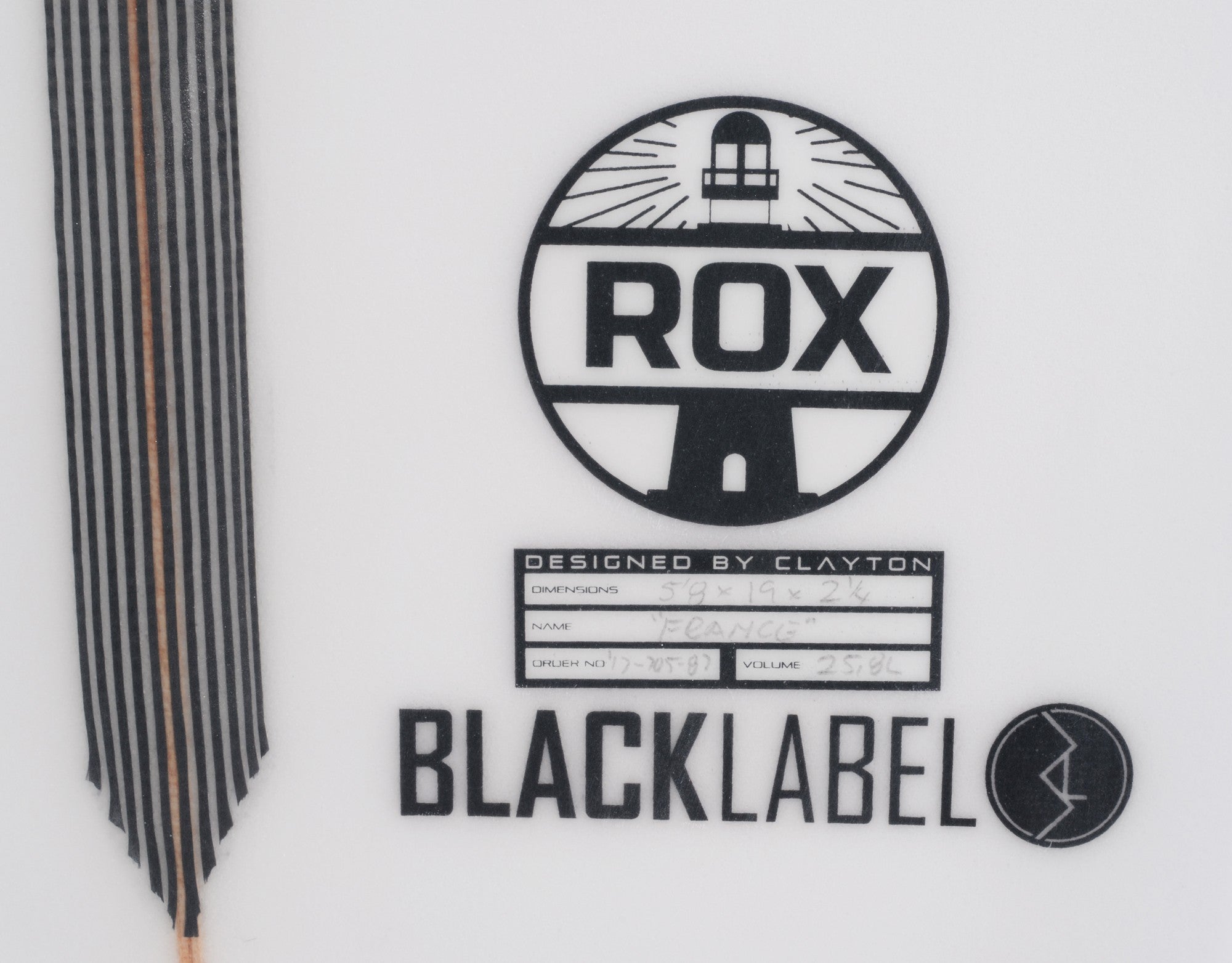 Tablas de surf CLAYTON - Edición Rox Black Label (PU)