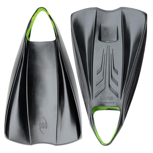 POD - PF2 - Bodyboard Fins - Black / Lime