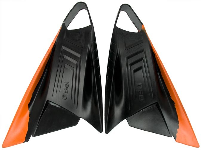 POD - PF3 - Bodyboard Fins - Black / Orange