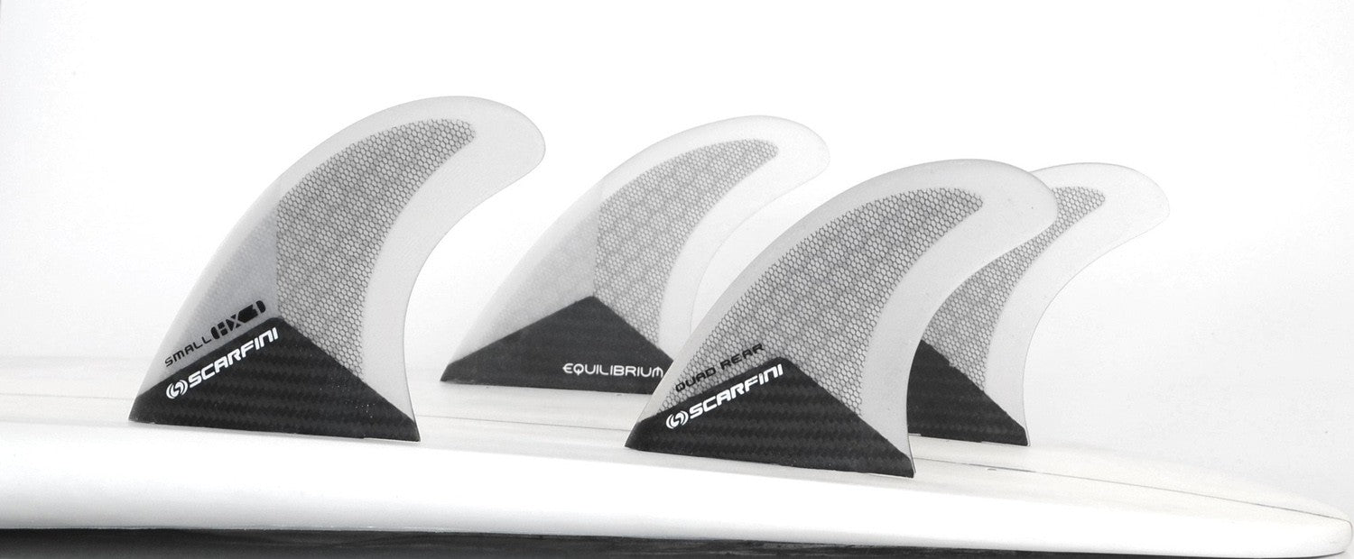 Set of 4 SCARFINI HX1 Quad Carbon fins (size S) (FCS)