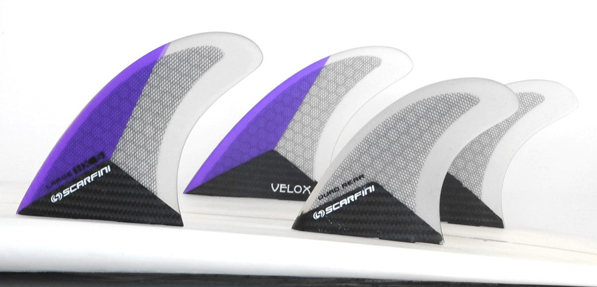 Set of 4 SCARFINI FX5 Quad Carbon fins (size L) (Future)