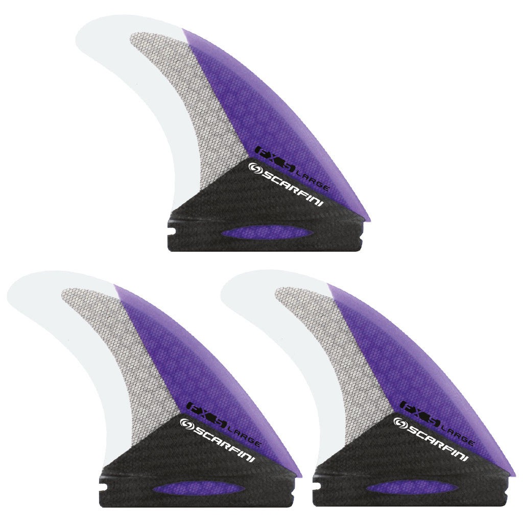 Set of 3 SCARFINI FX5 Carbon fins (size L) (Future)