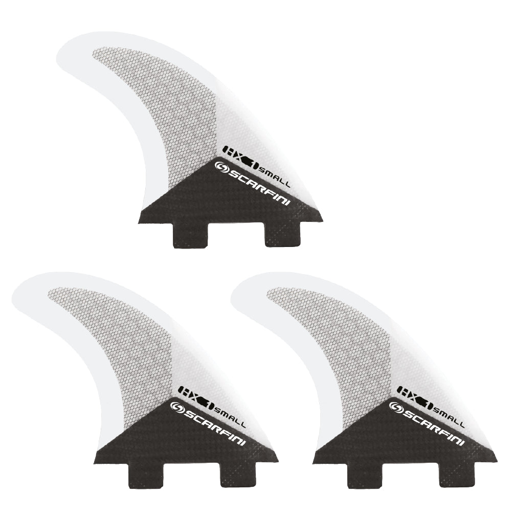 Set of 3 SCARFINI HX1 Carbon fins (size S) (FCS)