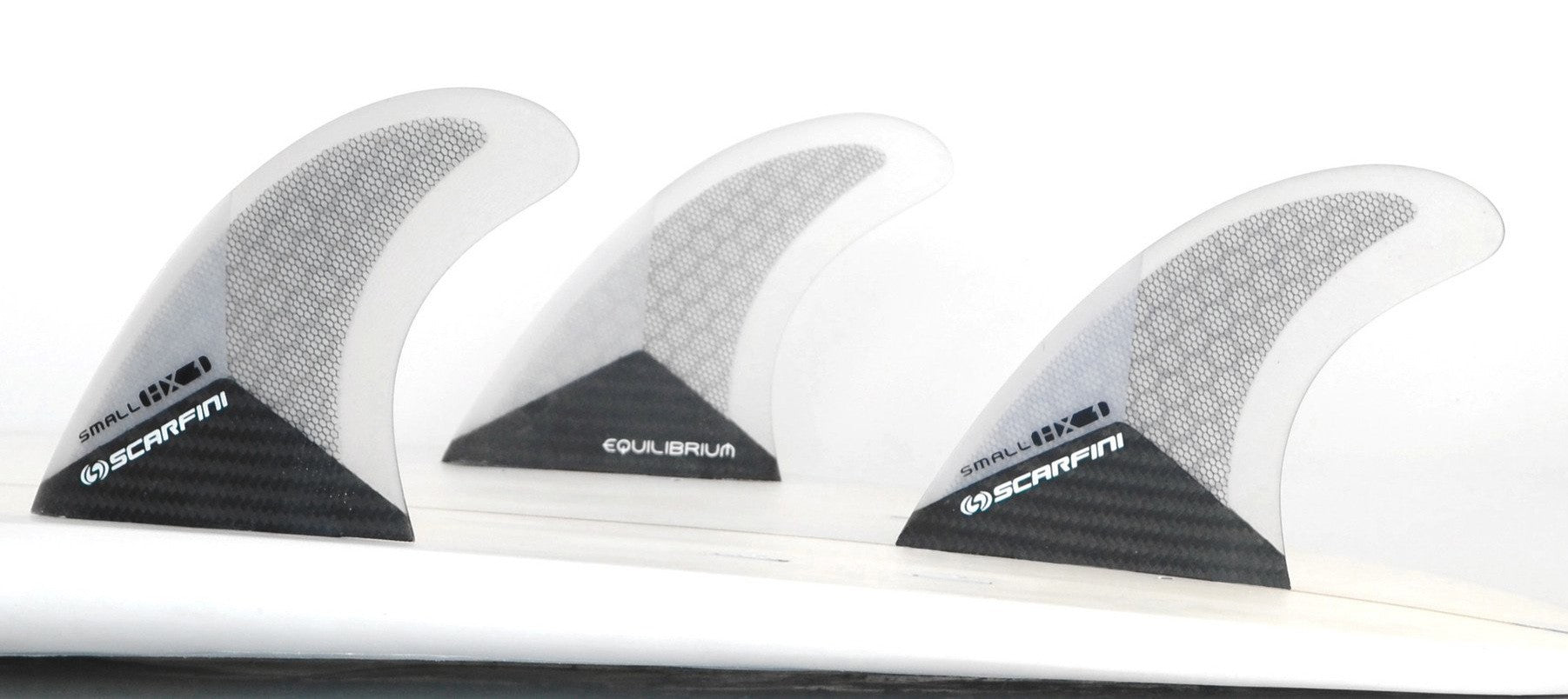 Set of 3 SCARFINI HX1 Carbon fins (size S) (FCS)