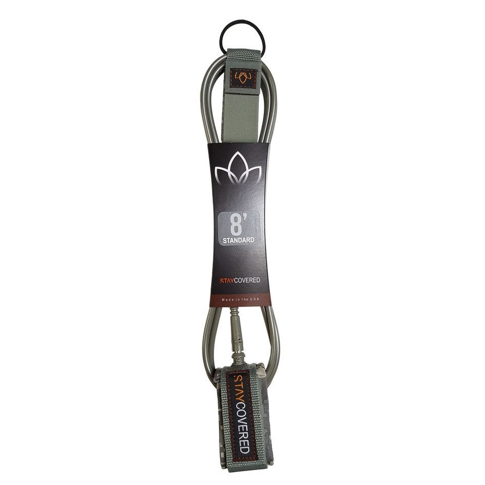 MANTÉNGASE CUBIERTO - Correa de surf estándar (7 mm) - Ejército