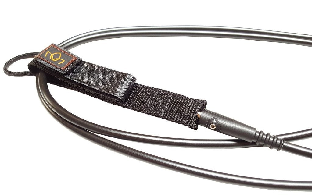 MANTENTE CUBIERTO - Knee Leash (Knee) Longboard / SUP Standard (7mm) - Negro