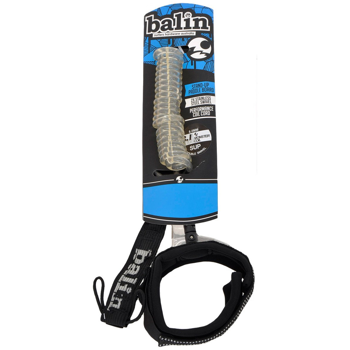 BALIN - Leash SUP Ankle - Monster Coil (8mm)