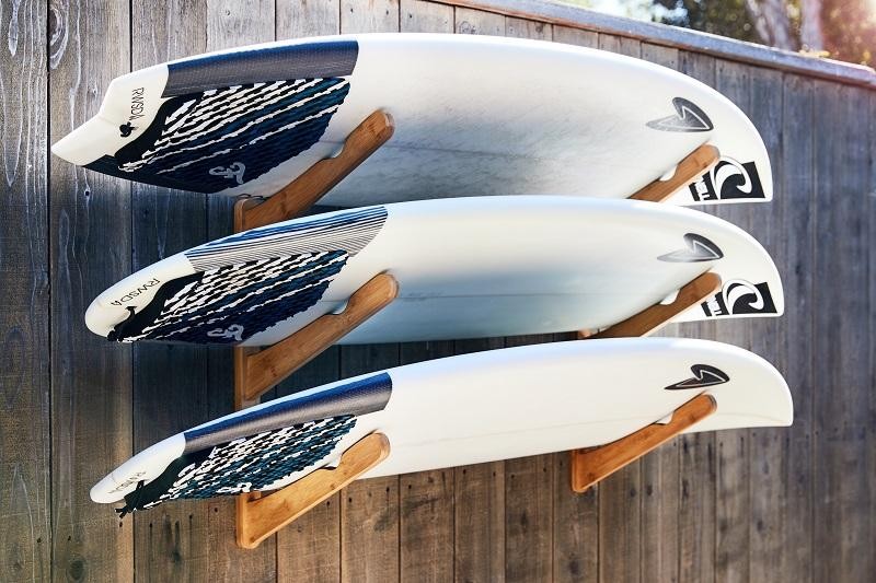 CORSURF wall support - Multi Rack 3 Boards - Dark Wood
