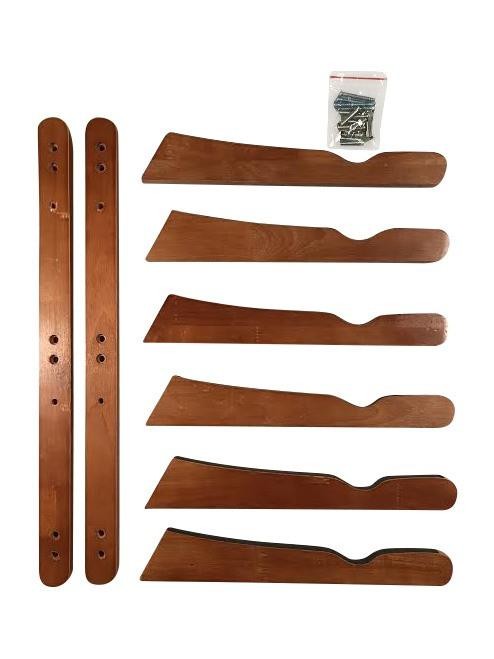 CORSURF wall support - Multi Rack 3 Boards - Dark Wood