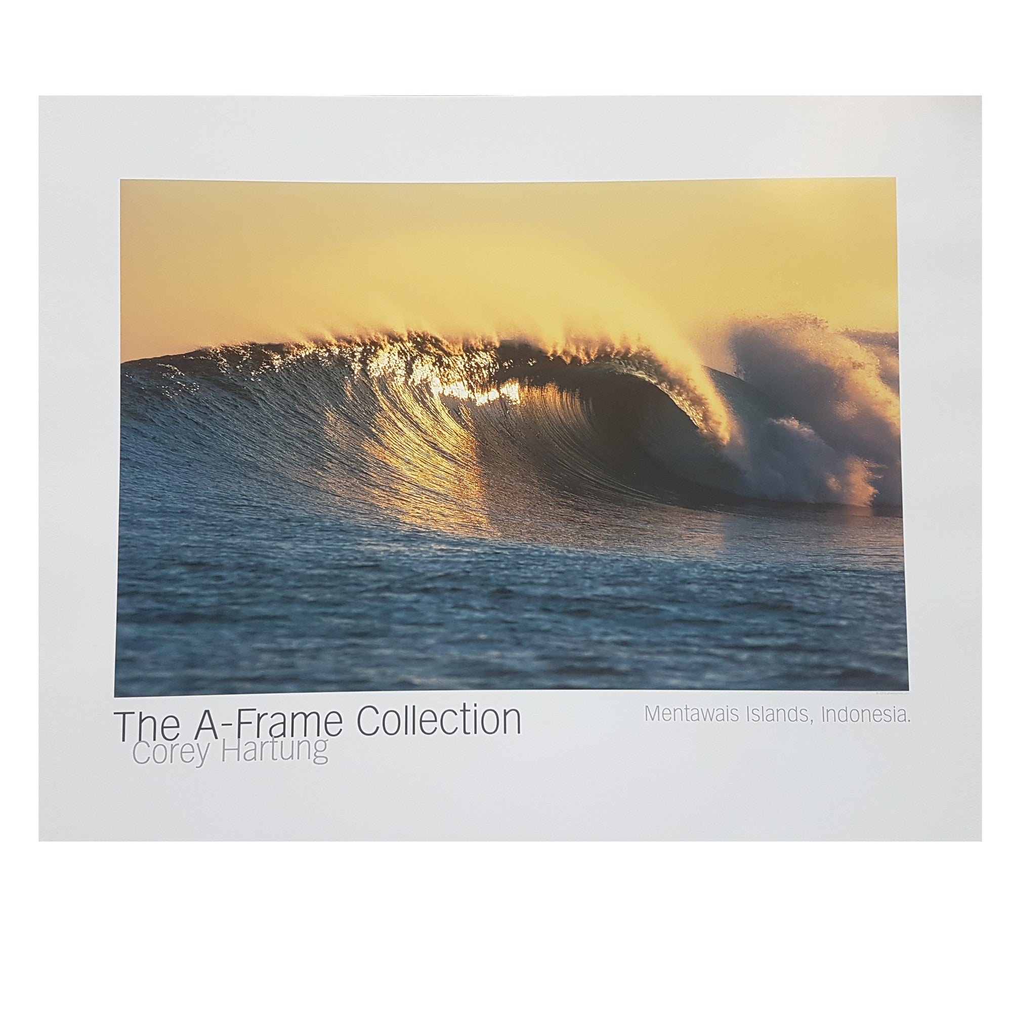 Surf Photo Poster A-FRAME COLLECTION Corey Hartung "Mentawais Islands, Indonesia"